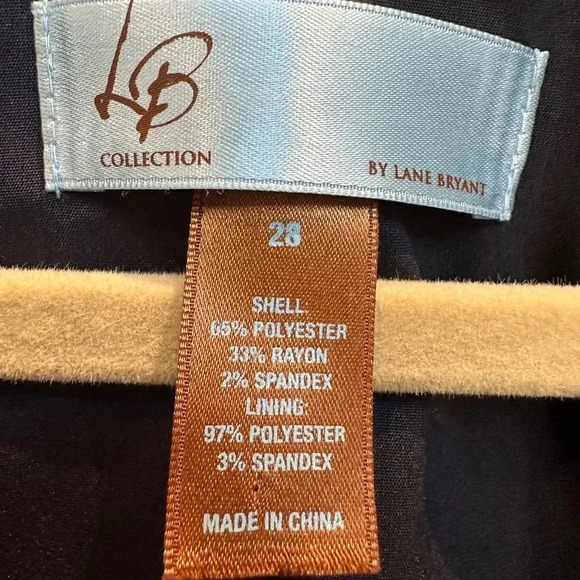 LB Collection by Lane Bryant Formal Embroidered Navy Blazer Jacket Plus Size 28 - Picture 11 of 13